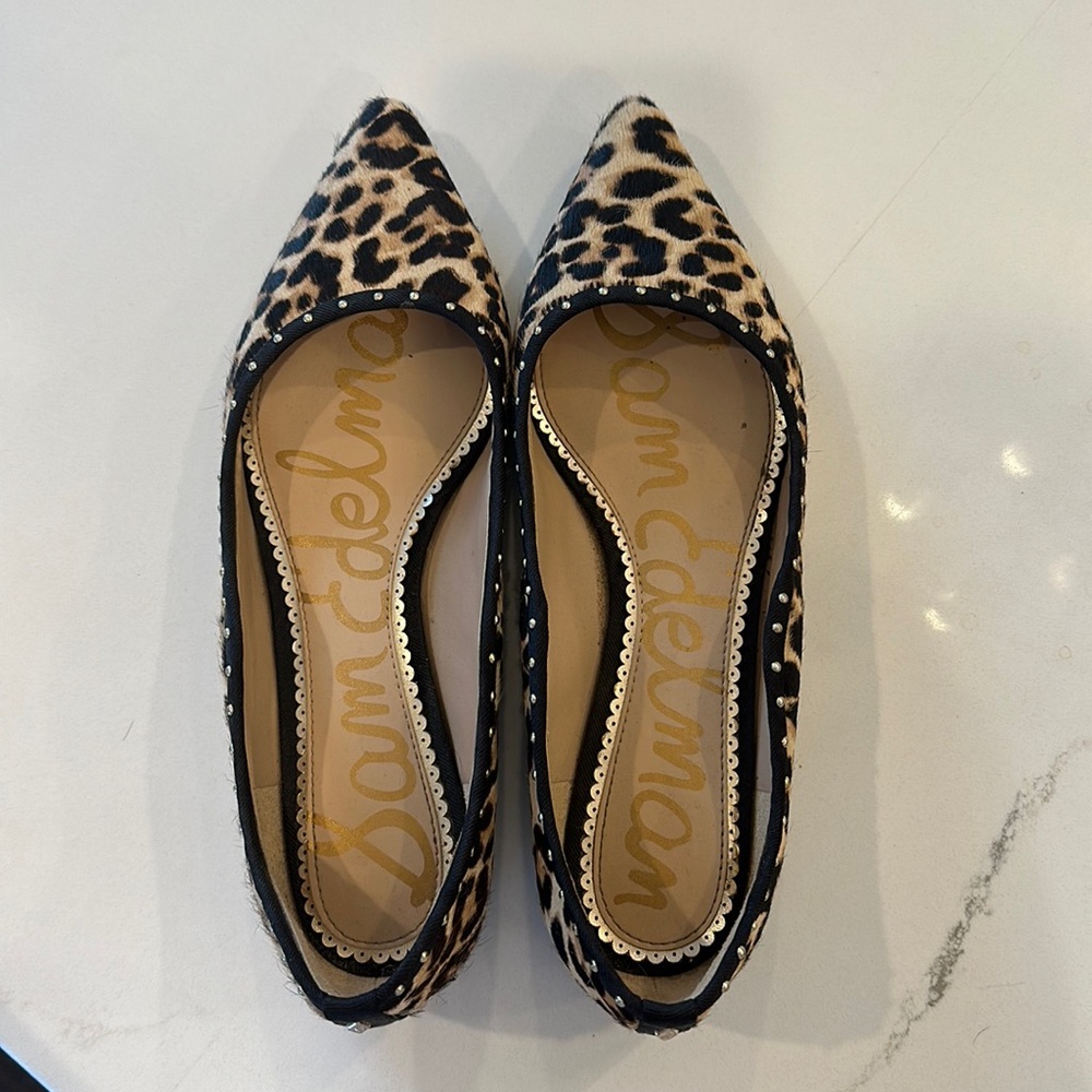 Sam Edelman Rae Leopard Flats Size 7